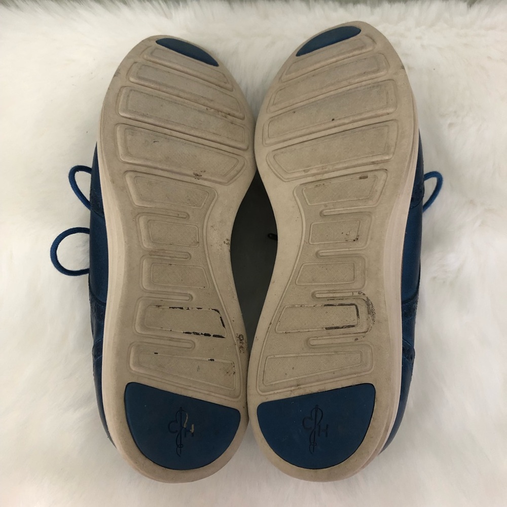 Cole Haan Blue Leather Wing Tip Oxfords Sz 7 - Picture 6 of 6